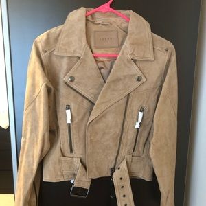 BLANKNYC Suede Moto Jacket NWT